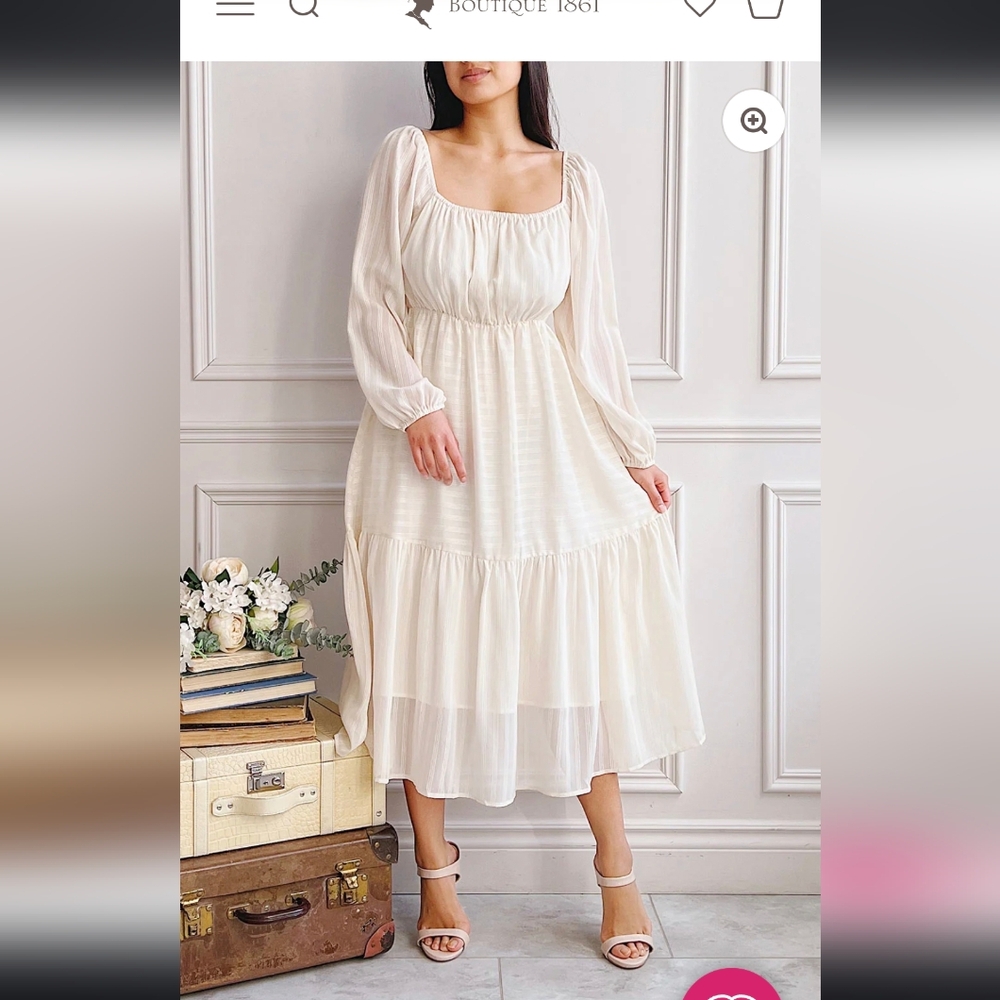 White / cream dress